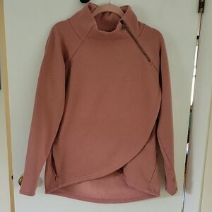 Athleta Soft Pink Fleece Pullover